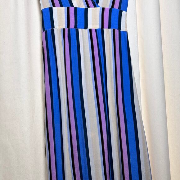 ASTR the Label Women's Periwinkle Multi-Stripe Jumpsuit Romper‎ Dress Size XS - Picture 9 of 16